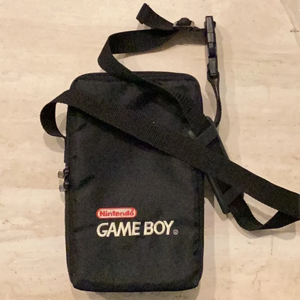 Nintendo Game Boy Color Console Case Carry Travel Carrying Large Gameboy Black